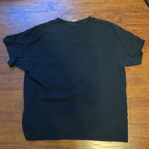 Fruit of the Loom Navy T-Shirt With Funny White Lettering - Picture 5 of 5